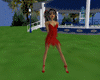 Red Elegant Retro Dress