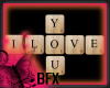 BFX E Scrabble Love
