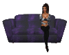 Slayer Purple/Blk Sofa 