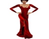 Red Satin Gown