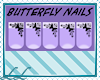 Purple Butterfly Nails
