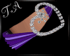 TA`Purple Heart Bracelet