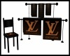 LV Towel set w/ chair
