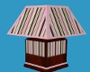 Pink Stripe Lamp