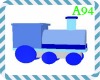 Blue Wooden Train