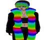 Rainbow Fur Coat