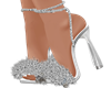 E* Silver Gala Heels
