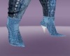 denum blue boots