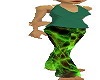 green outfit