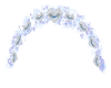 White/Blue Wedding Arch