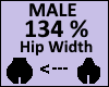 Hip Scaler 134% Male