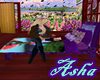 40% purple butterfly bed