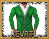 Green Sweater Wht Shirt