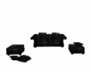 BLACK COUCH SET