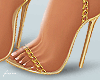 f. gold chain sandals