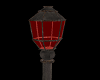Red Glow Lamp Post