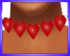 Red PVC Heart Choker