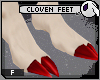 ~DC) Cloven Red [2 toe]
