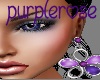 donna earrings purple