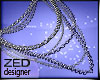 ZED- Chain Blue Necklace