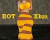 Xbm Gold Stripe Dress
