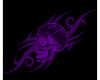 purple skulls Background