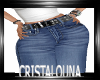 Baggy belted jeans