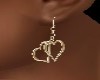 HEARTS  *GOLD*  EARRINGS