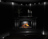 Dark romance fireplace