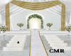 Gold /white wedding room