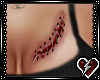 T Chest scar tattoo