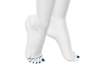 Blue Pedicured Feet