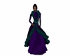 Teal Purple Dress