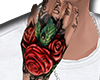 [M] DZ7 Rose Hand Tattoo