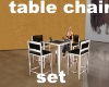 brown table chair set