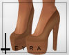 Brown heels.