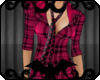 Pink Plaid Shirt w/Tie