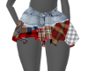 Q - FLANNEL/DENIM SKIRT