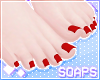 +Bare Feet Red