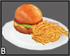 DRV Burger Fries Plate