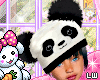 >Panda Hat&Hair Blk