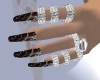 Black Nailart Long Nails