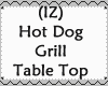 Hot Dog Grill Table Top