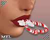 Mel- Candycane in Mouth