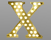 K letter X gold