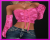 pink silk top