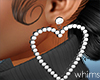 Diamond Heart Earrings