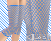 [LC] Thigh Fishnets Blue