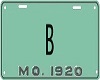 {v} B Licence Plate