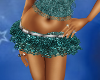 Turquoise sparkle skirt